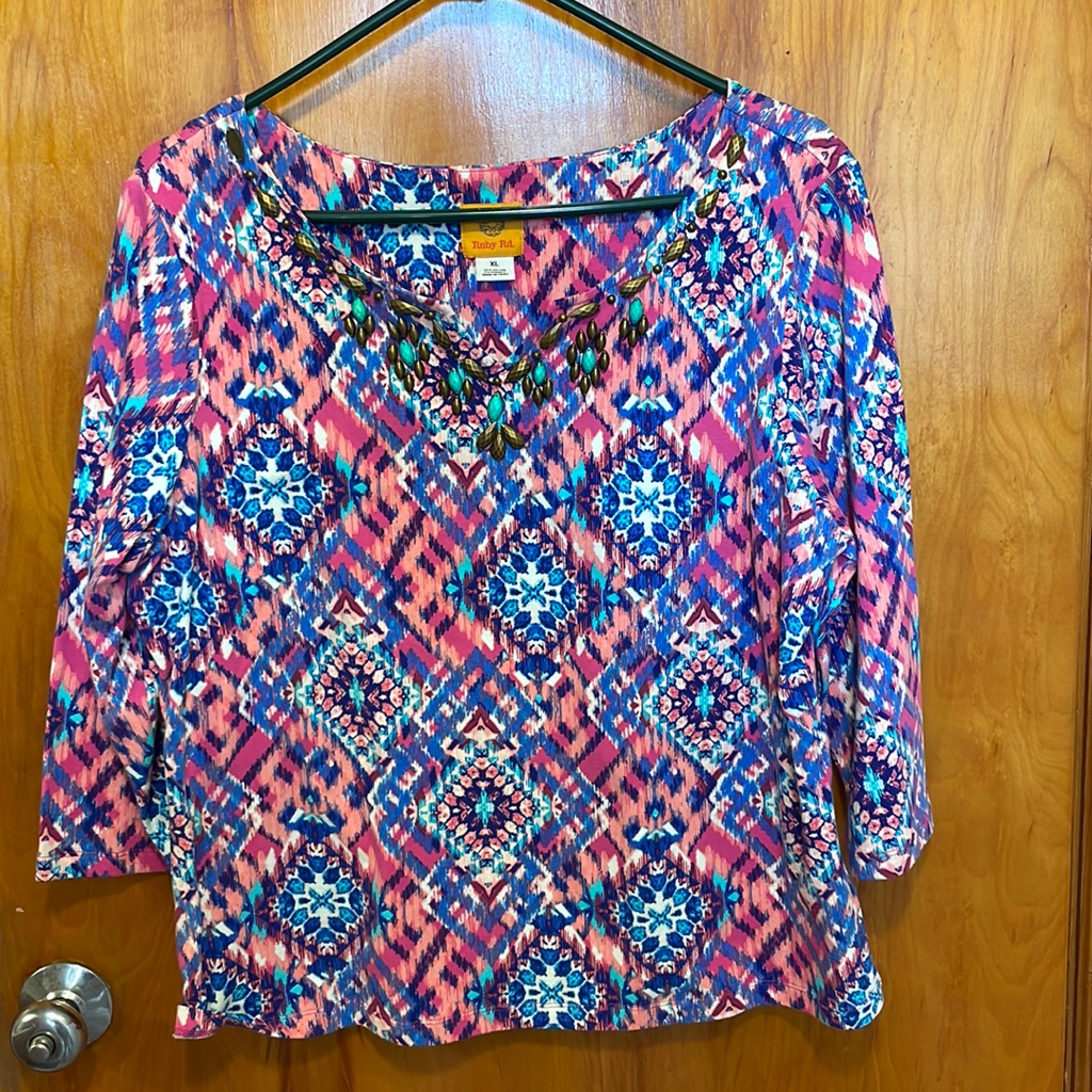 Ruby Rd 3/4 Length Top